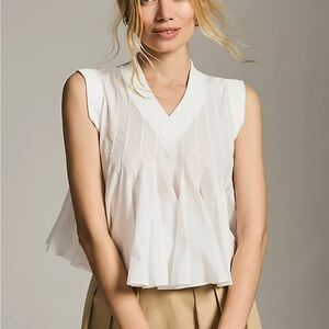 Elegant White Sleeveless Top